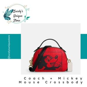 NWT Coach + Mickey Mouse Crossbody